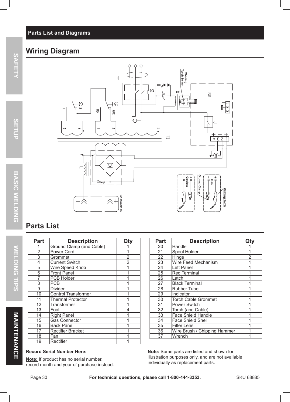 wiring diagram parts list chicago electric wire feed welder mig wiring diagram for chicago electric welder
