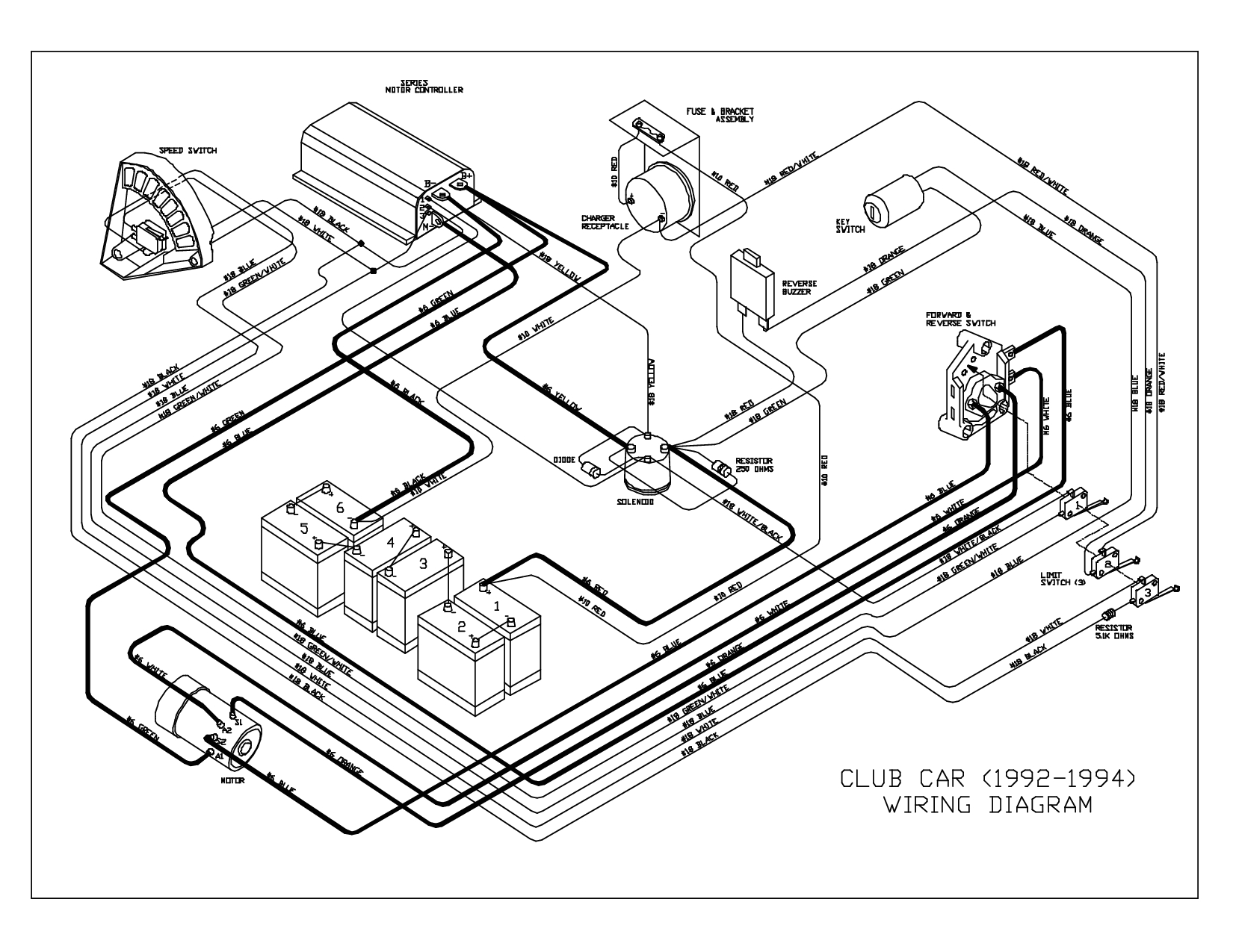 1995 club car wiring diagram club car 1992 1994 wiring diagram 92 club car wiring diagram free download