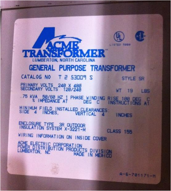 480 input 240 120 output control transformer wiring mystery
