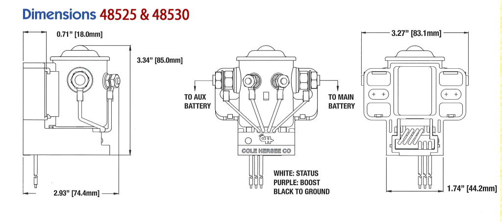16v dc cole hersee smart battery isolator 200a bulk pkg 48530 ac dc marine inc