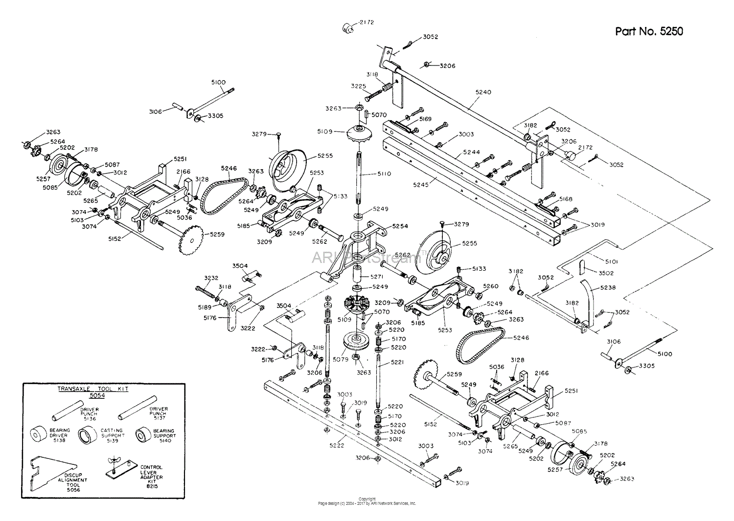 dixon ztr 428 1990 transaxle assembly parts diagram