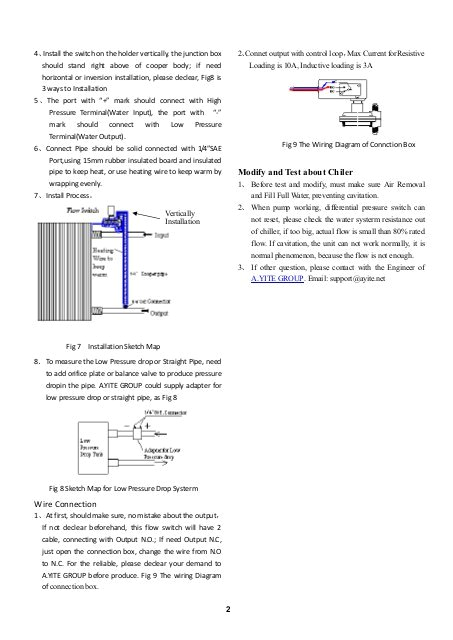 user manual for differential pressure switch