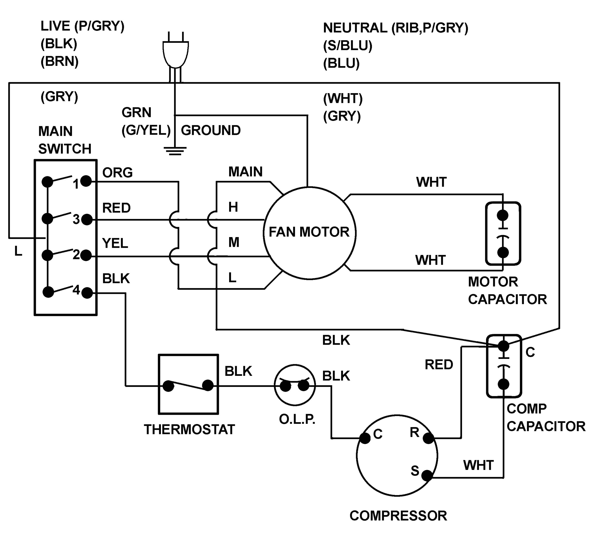 ac fan start cap wiring wiring diagram repair guides ac fan start cap wiring