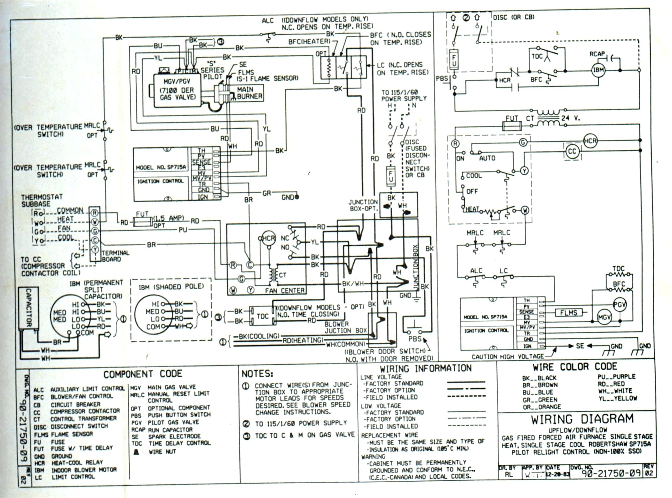 trane furnace wiring schematics