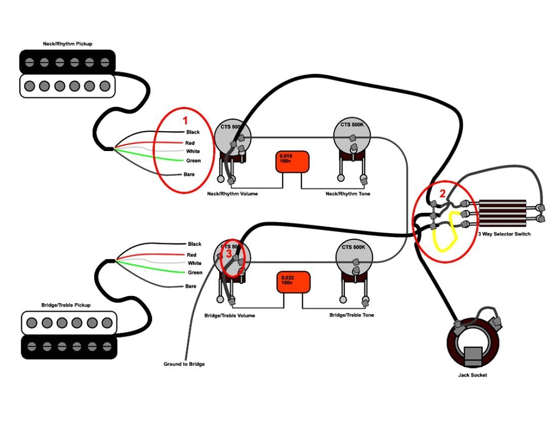 les paul guitar wiring schematics