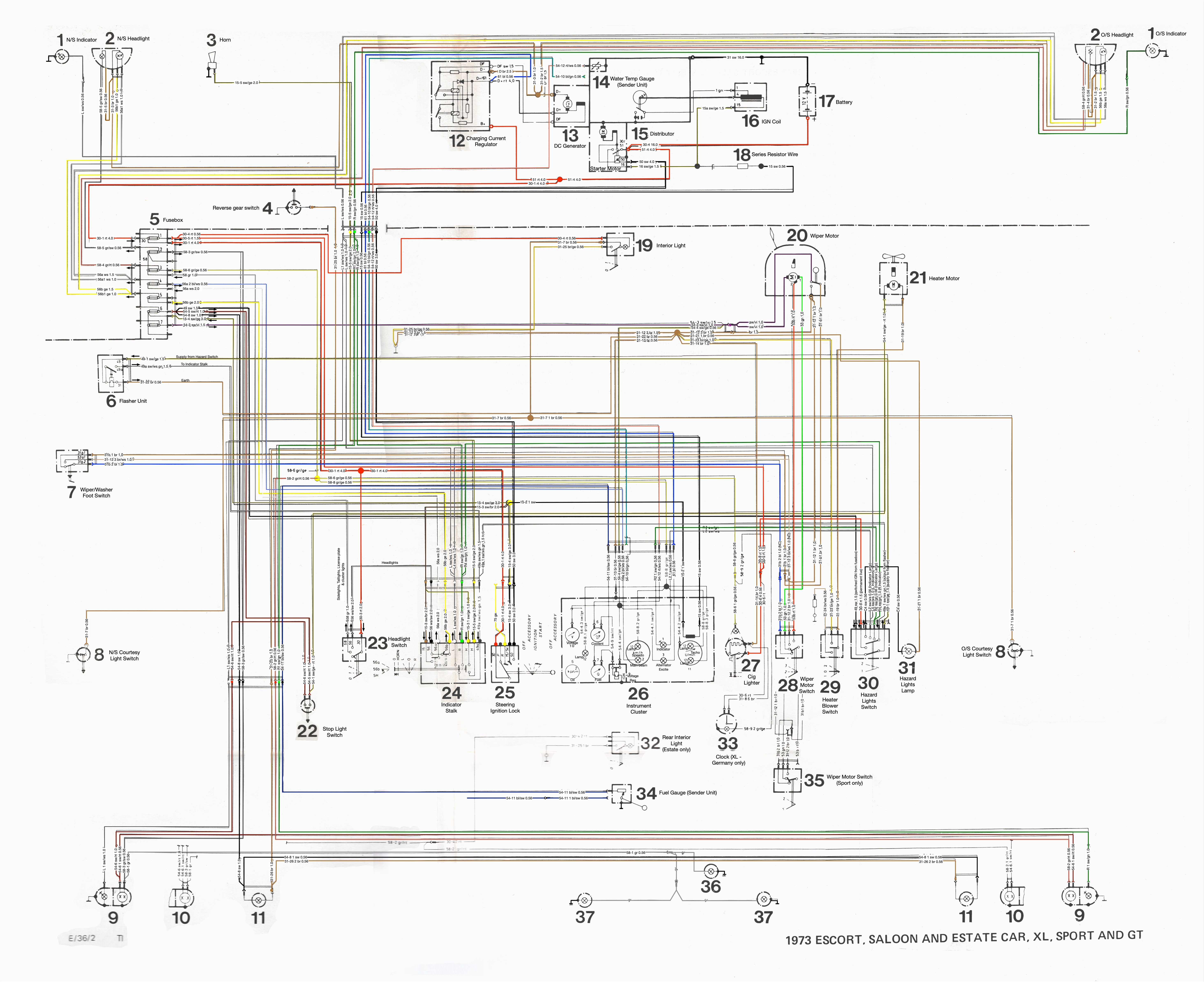 mk1 escort rhd colour wiring diagram u2013 bytes u0026boltsmk1 escort rhd colour wiring diagram
