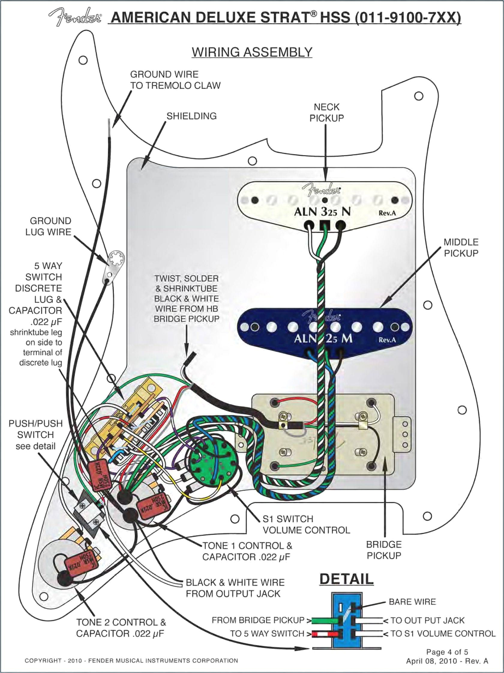 fender american special hss strat wiring diagram wiring diagram inside