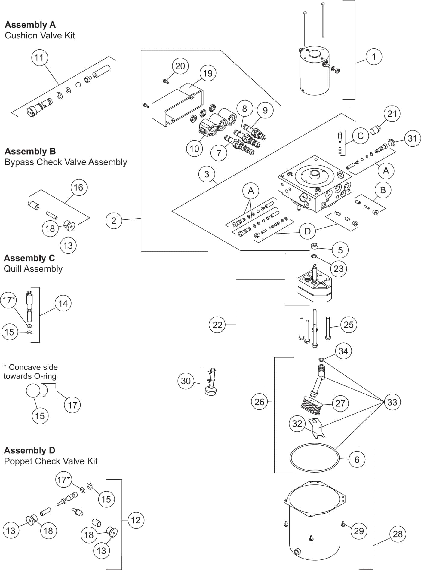 homesteader hydraulic unit 56807f diagram