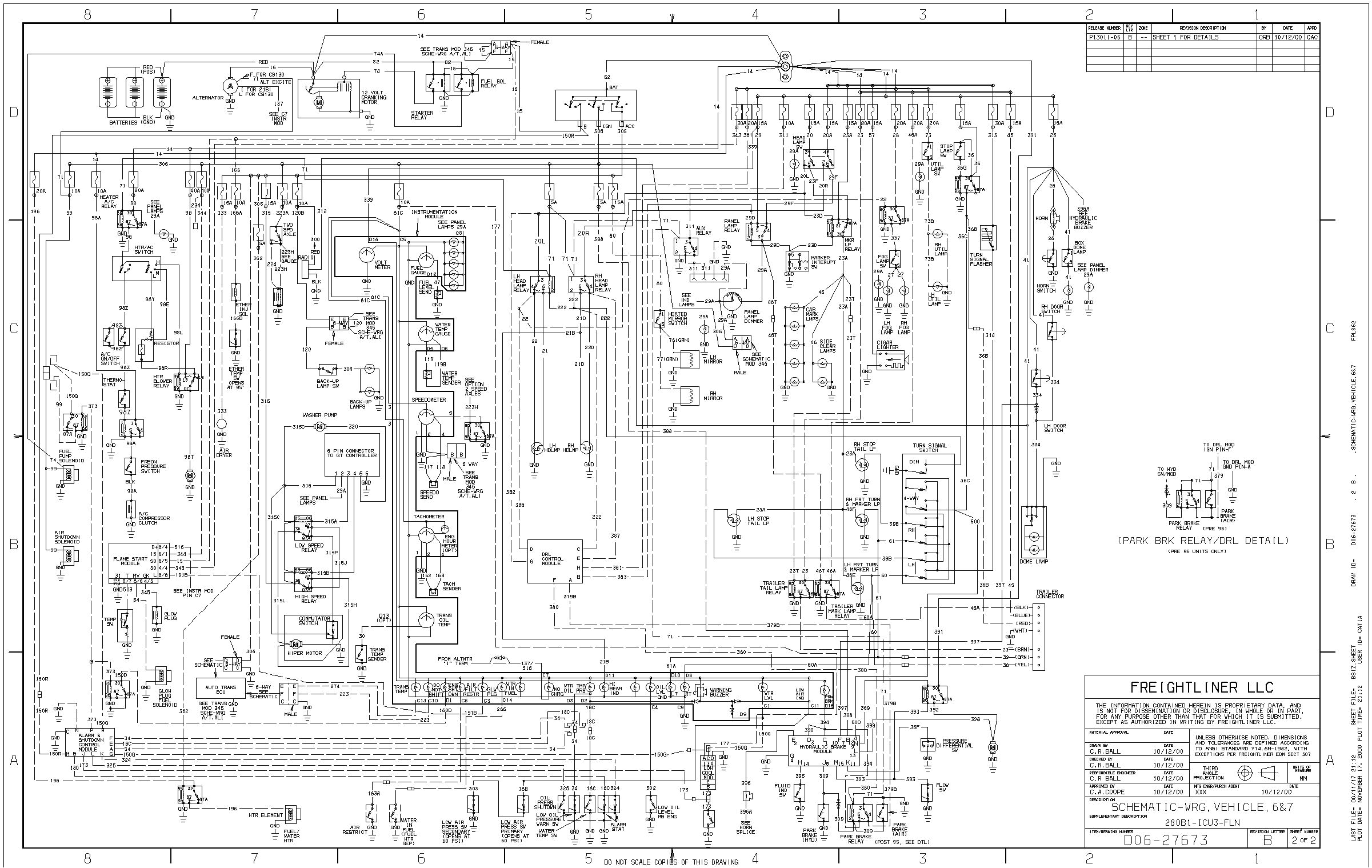 freightliner wiring schematics
