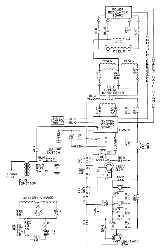 an intermittant no start condition on a generac model 4000xl itgenerac 4000 wiring schematic
