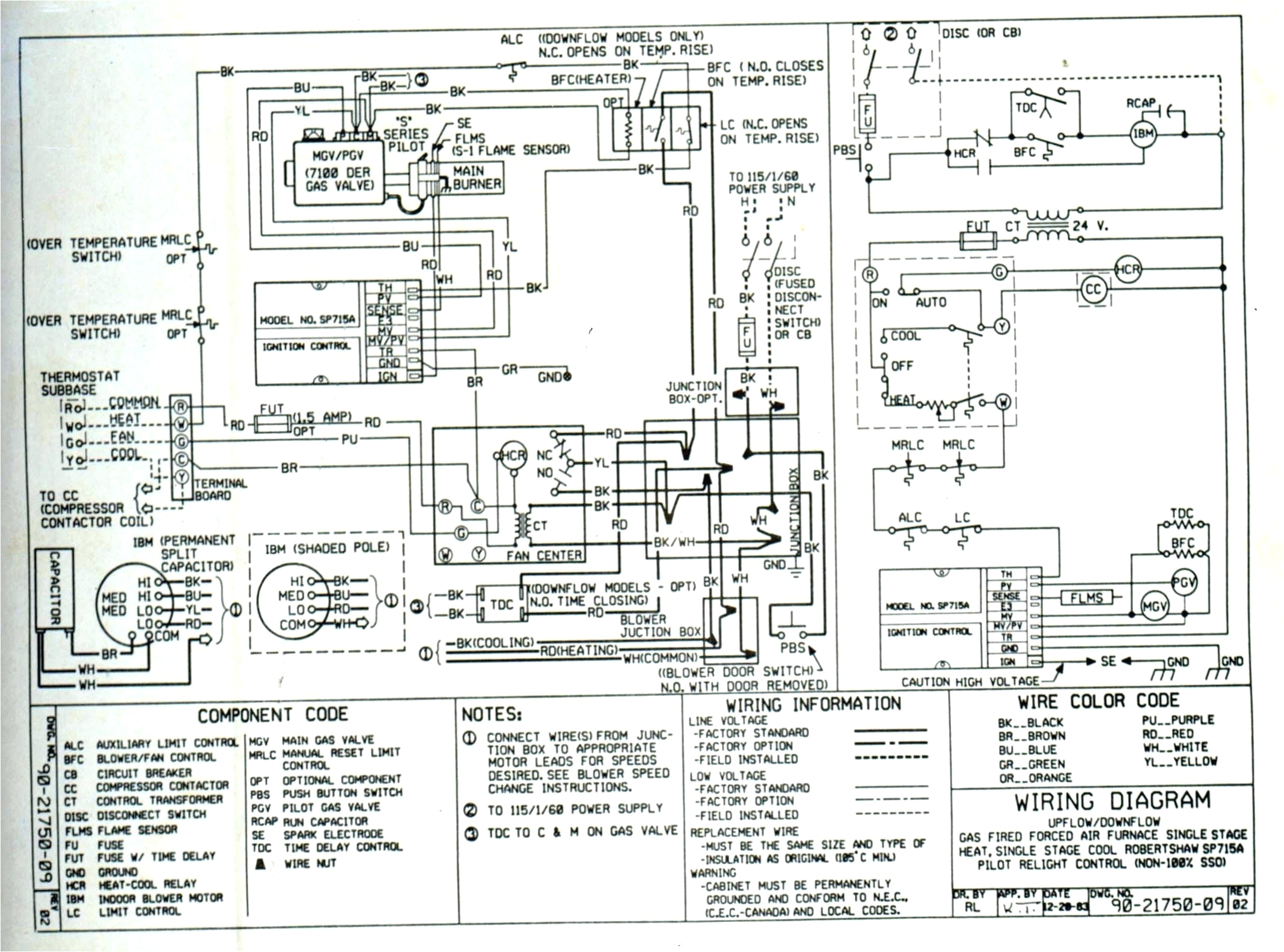 goodman heat pump low voltage wiring diagram sample