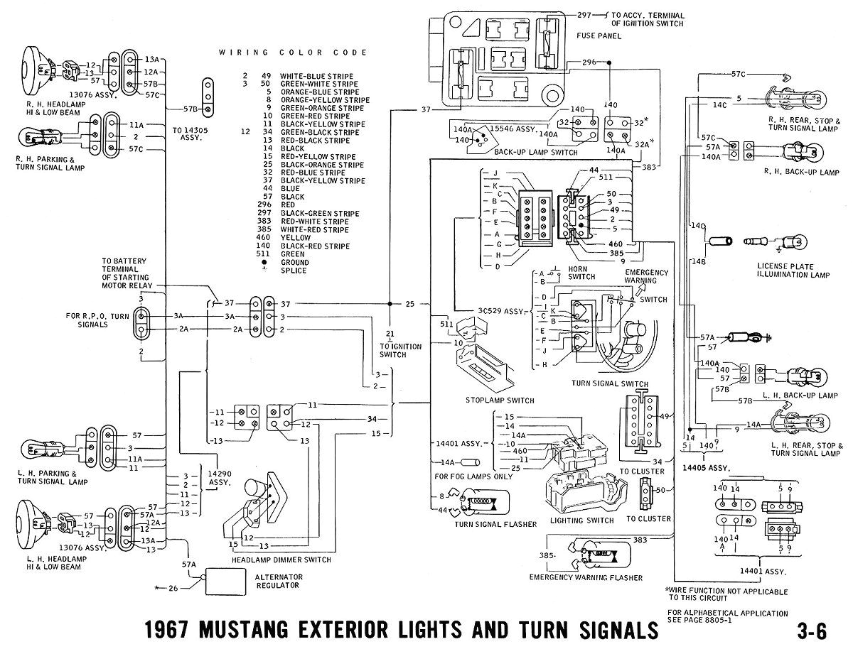 1967 mustang turn signal switch wiring diagram wiringdiagram org