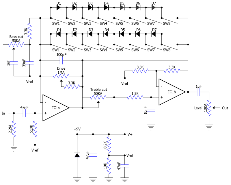 the ultimate overdrive diy fever diy distortion schematic