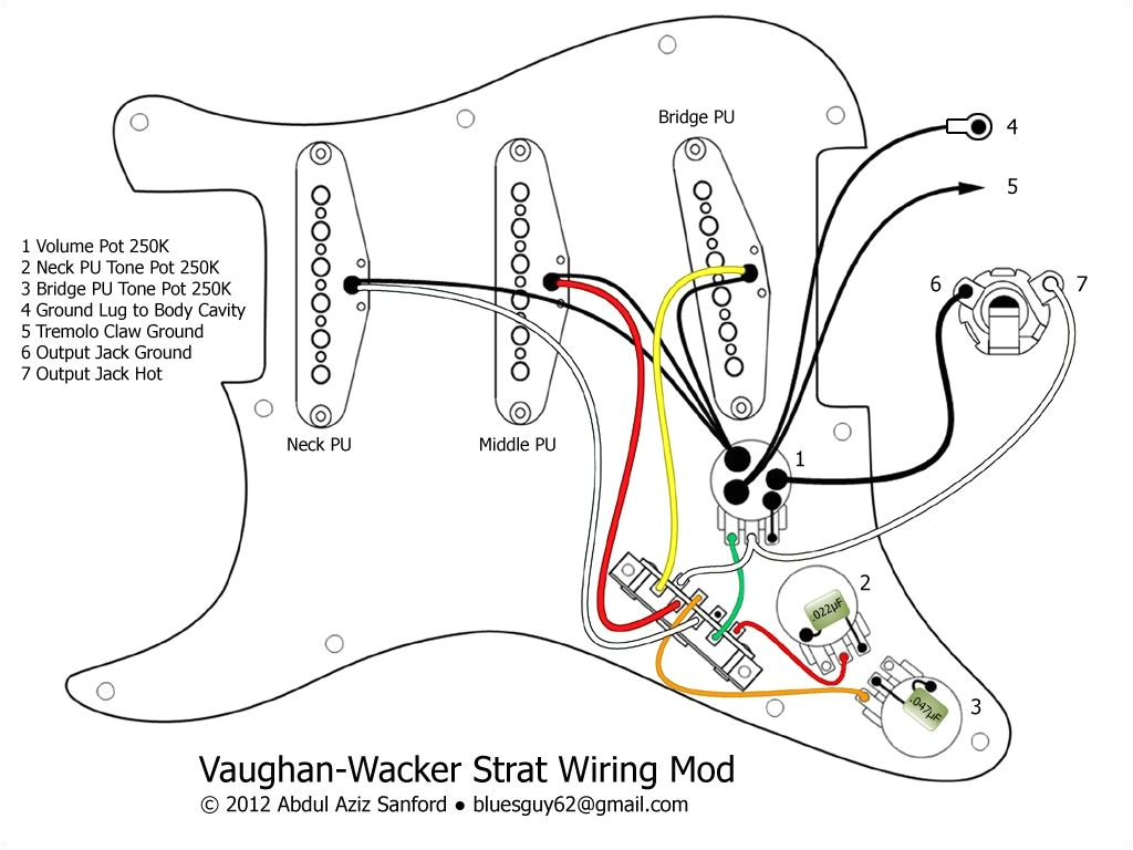 guitar wiring diagrams 3 pickups fender american standard and