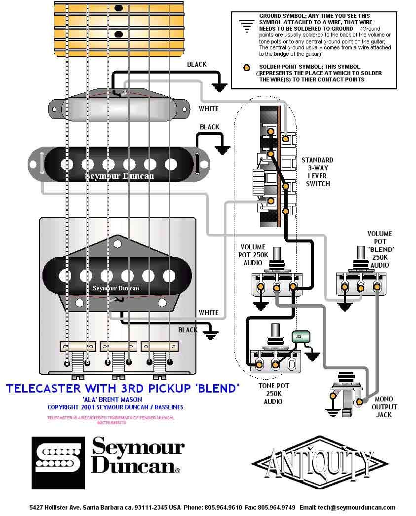 tele wiring diagram with 3rd pickup