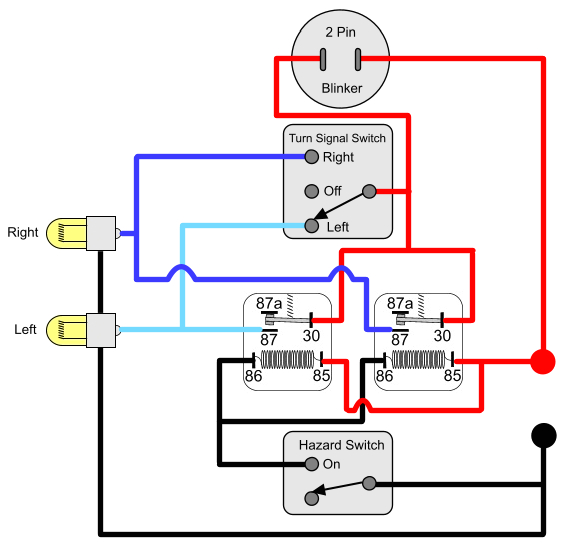 turn signal brake light wiring diagram installing turn signals simple turn signal wiring diagram