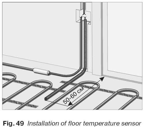 electric under floor heating thermostatthermostat sensor location