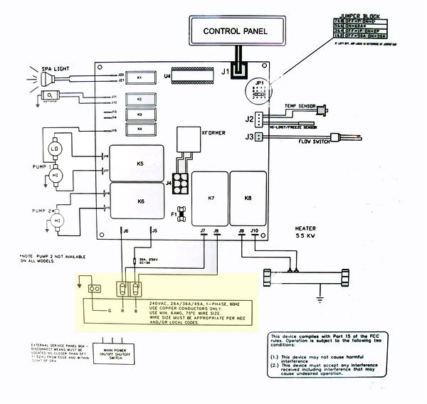 spa light wiring diagram