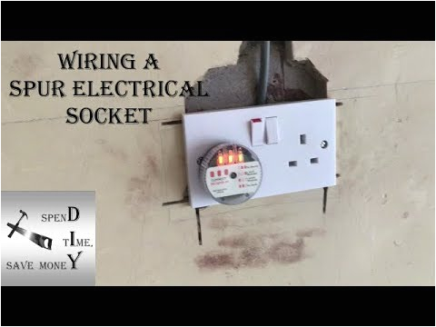 how to wire a spur electrical socket uk