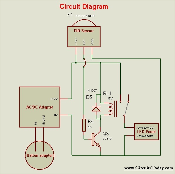 wiring diagram for 12v motion sensor wiring diagram inside diy motion sensor light using led bulb