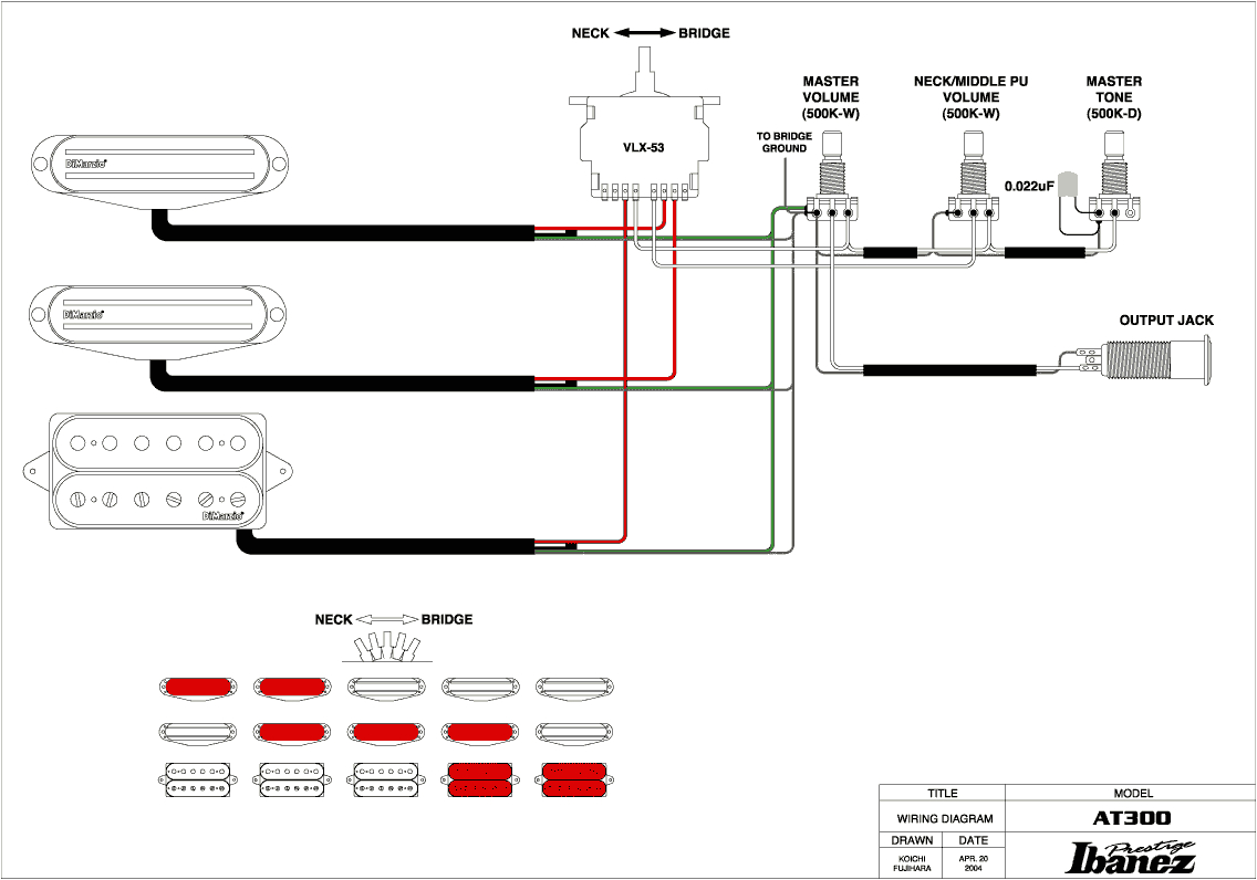 hh electric guitar wiring diagram