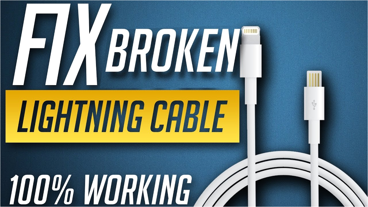 best way to fix iphone ipod ipad lightning usb cable at home