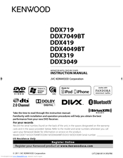 kenwood ddx419 instruction manual