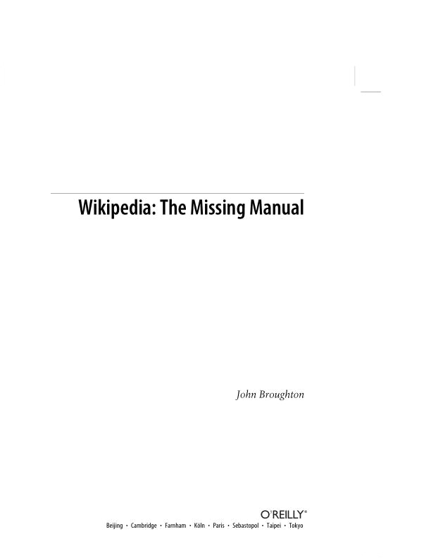 array wikipedia the missing manual u2013 ebook 314 rh ebook314 com