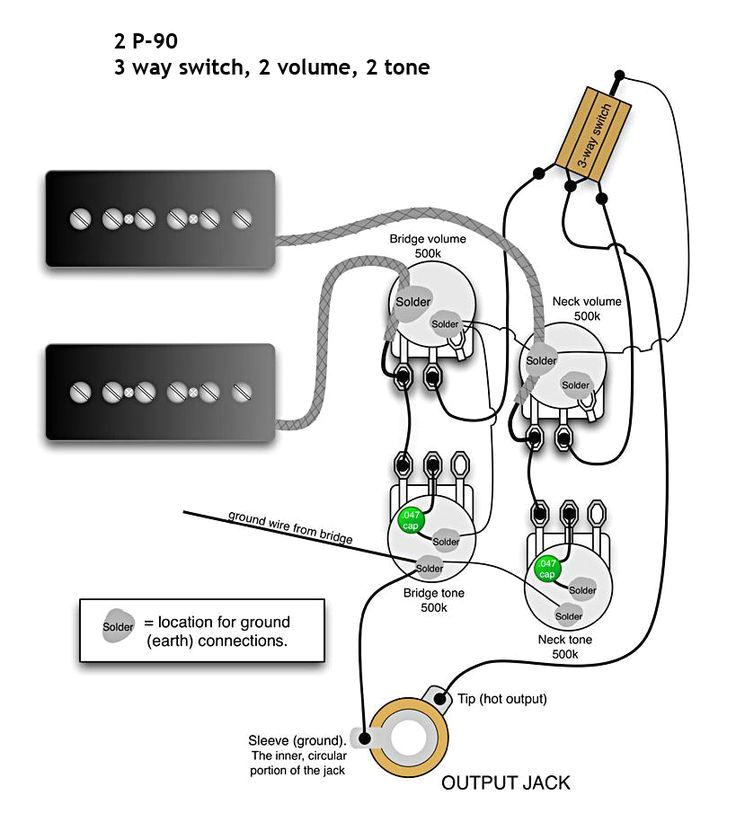 image result for gibson les paul jr wiring diagram