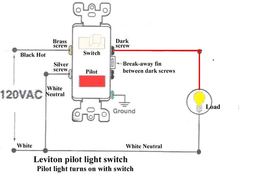 how to wire a switch with a pilot light electrical diy chatroomlight switch wiring diagram for