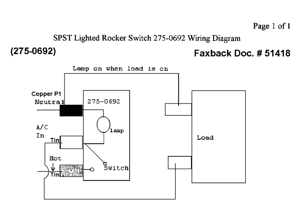 how to hook up an led lit rocker switch with 115v ac power w o 110v ac switch wiring