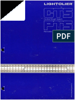 lightolier cts pts fluorescent system brochure 1984