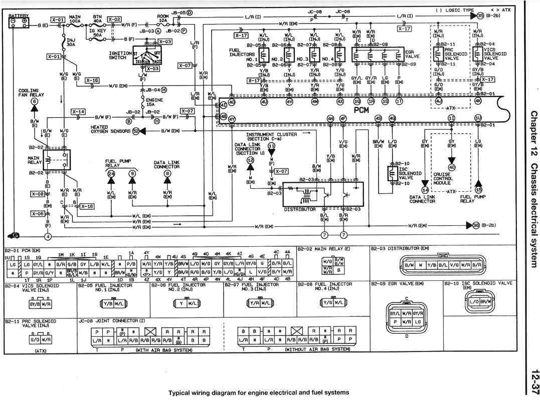 mazda 323 cooling fan system wiring diagram