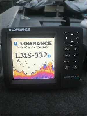 lowrance lms 332c gps depth finder fish finder