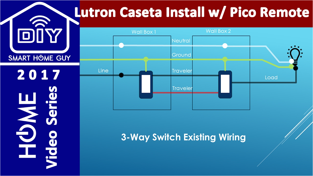 diy 3 way switch lutron caseta wireless dimmer install with no neutral wire or traveller wire