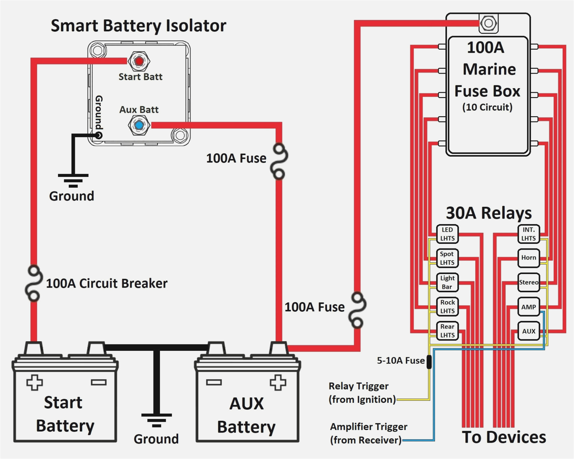 simple battery isolator circuit diagram wiring diagram article quicksilver battery isolator wiring diagram