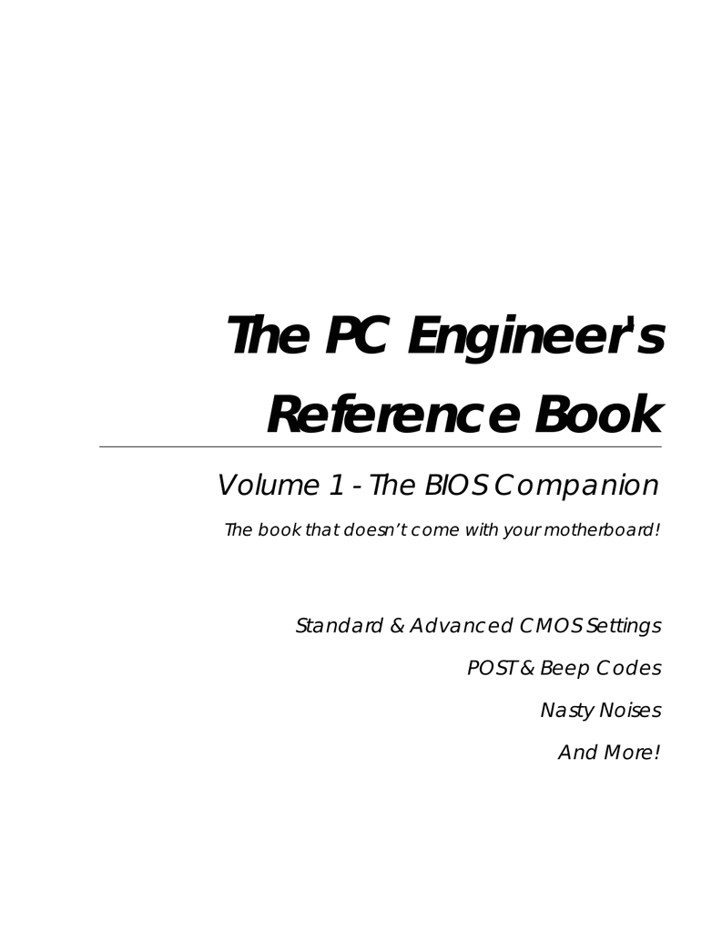 the pc engineer s reference book learn learn and once again
