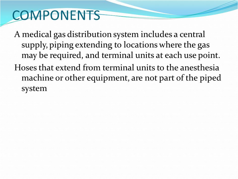 medical gas pipeline system 1 ppt download 3 components a medical gas distribution system