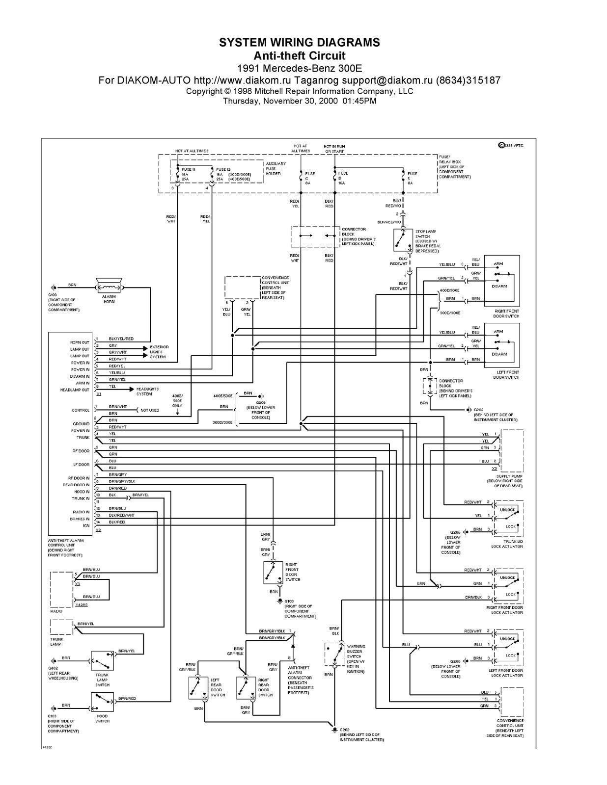 mercedes benz wiring diagram