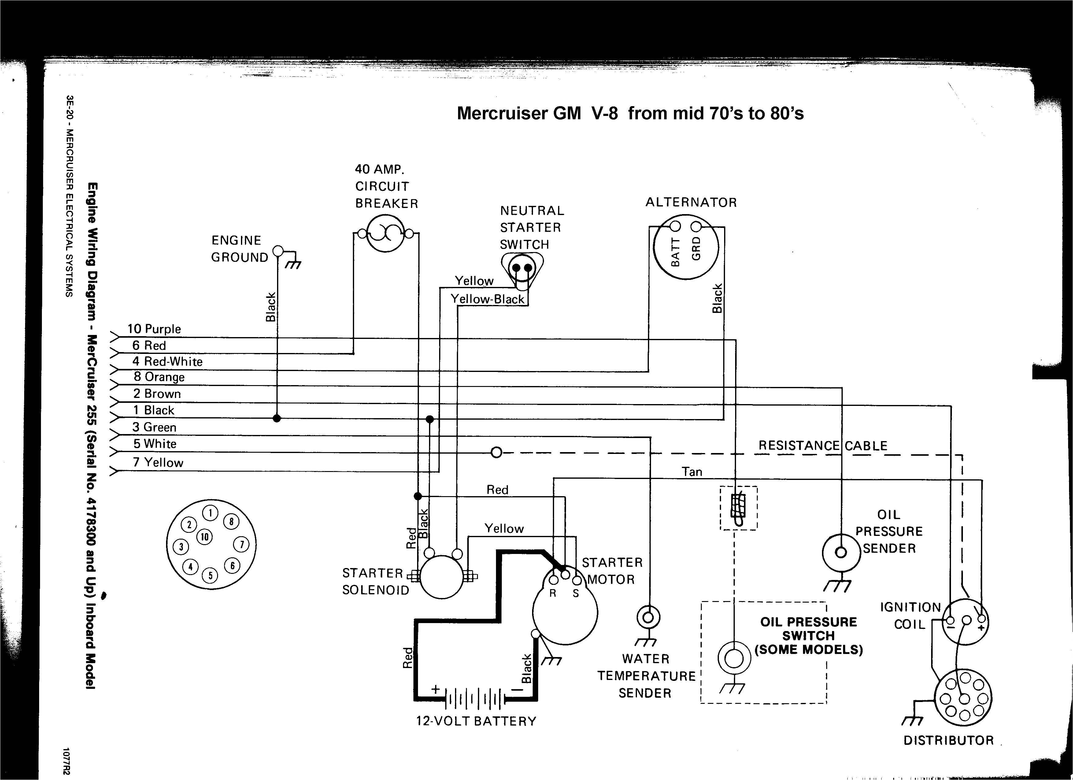 470 mercruiser tachometer wiring wiring diagram expert