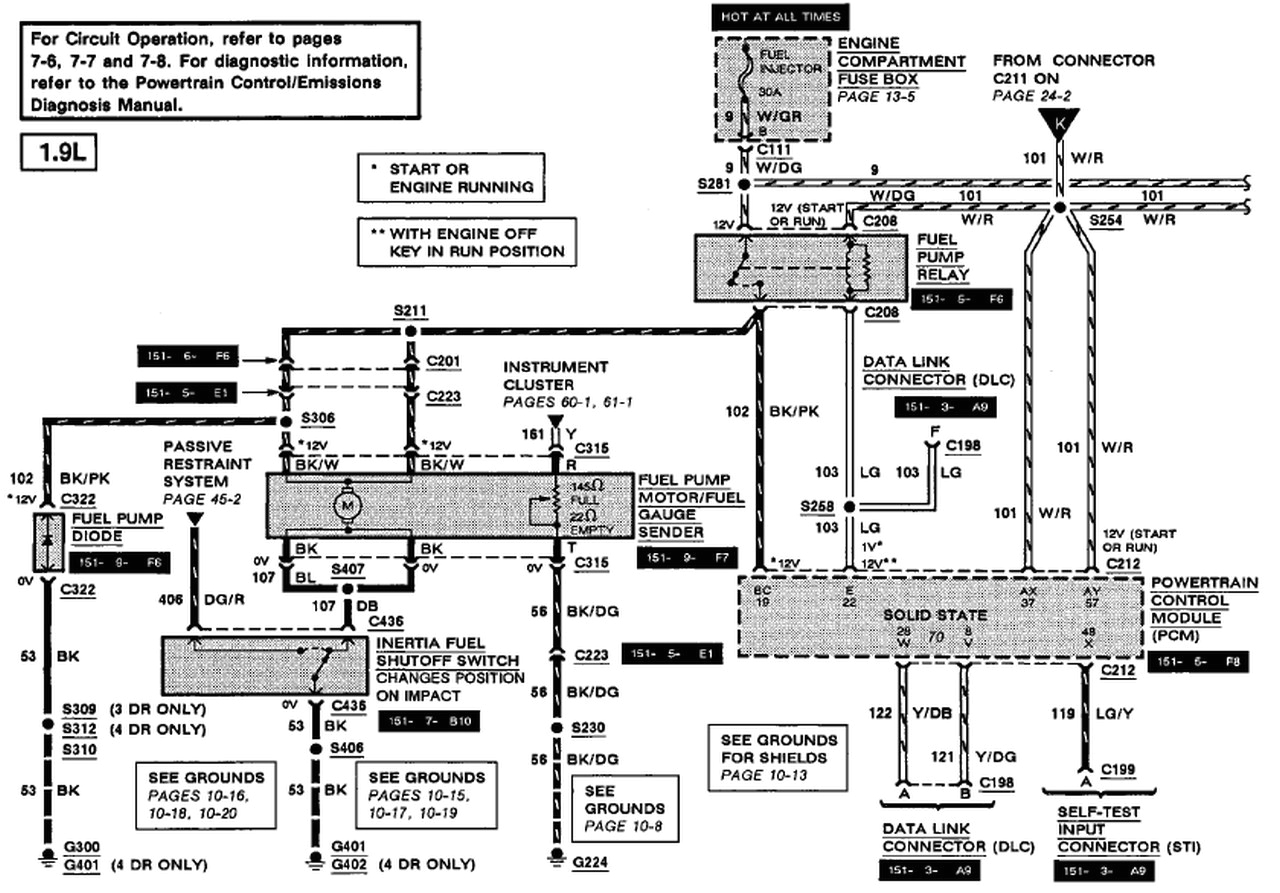 1997 ford escort wiring diagram wiring diagram 1986 ford escort body electrical system diagram