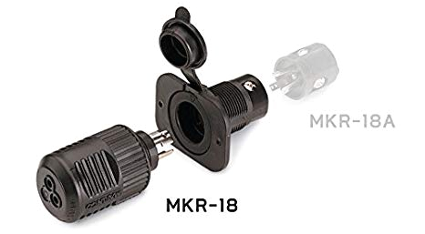 amazon com minnkota mkr 18 12v plug receptacle electric trolling motors sports outdoors