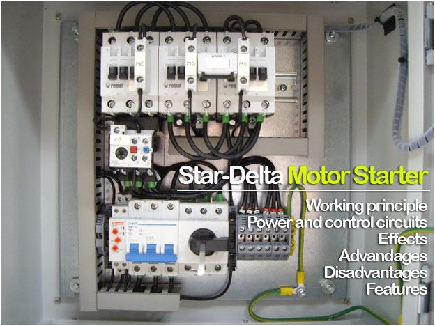 star delta motor starter panel