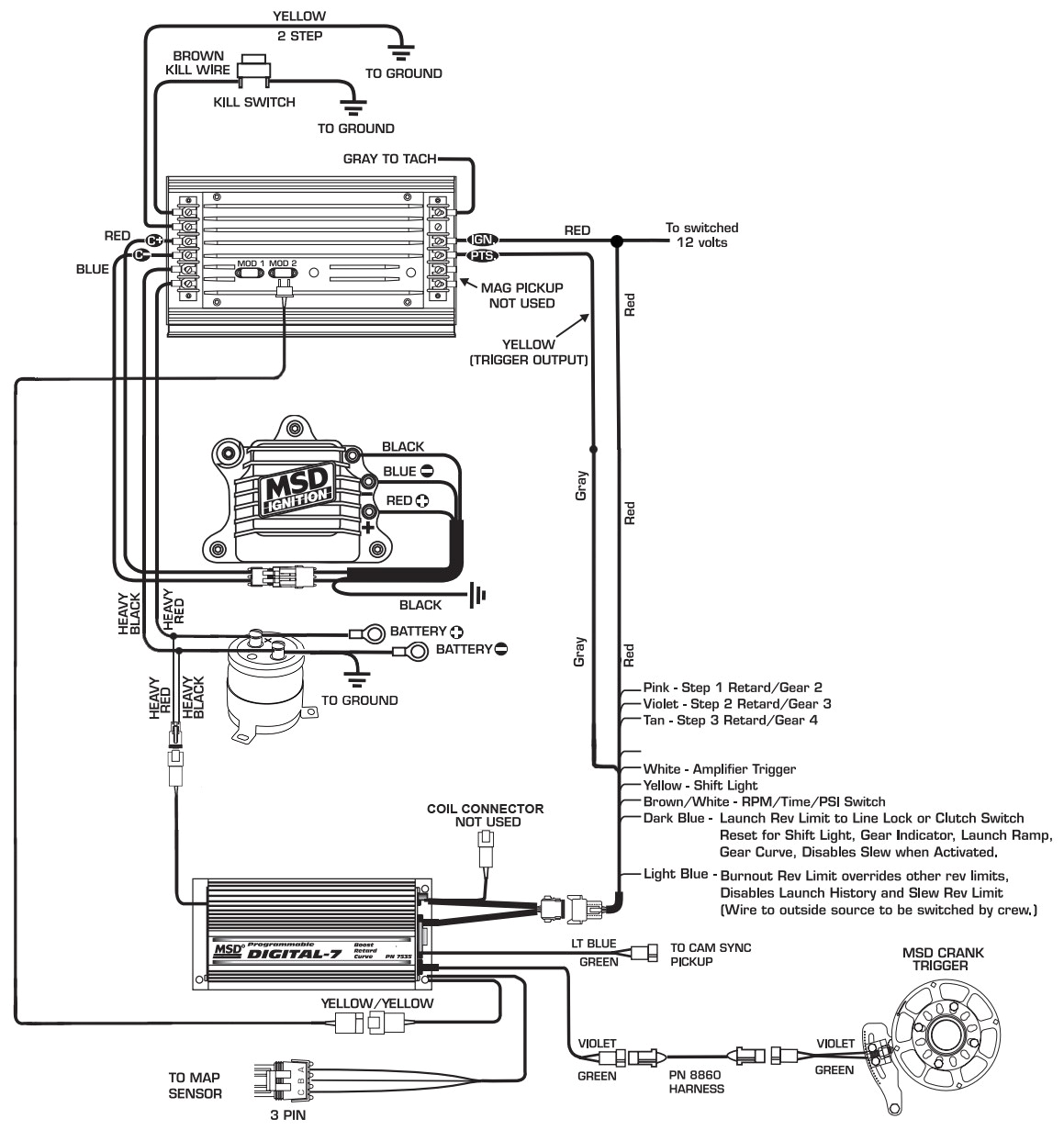 msd 7al 3 wiring diagram wiring diagram database msd 3 step wiring diagram