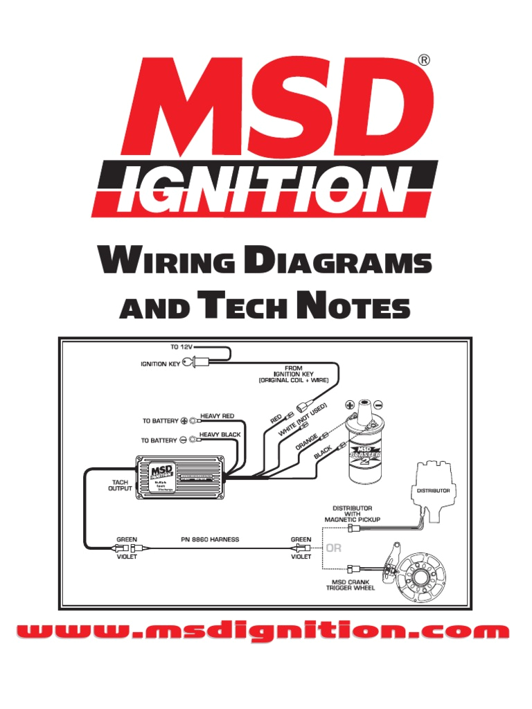 msd ignition wiring diagrams and tech notes distributor ignition system