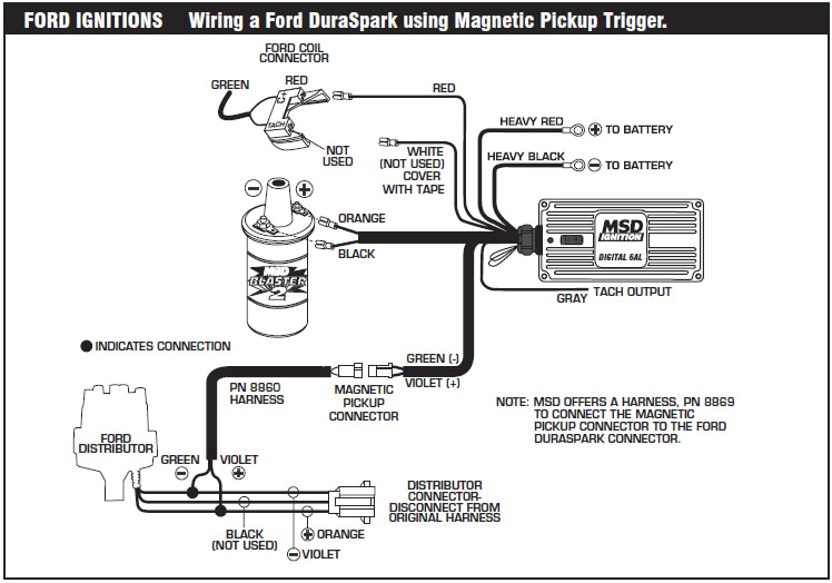 how to install an msd 6a digital ignition module on your 1979 1995 ford mustang msd 6al wiring