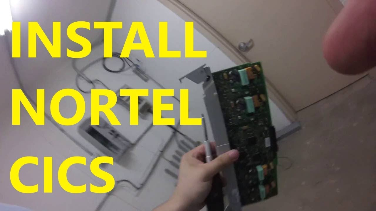 how to install a nortel cics compact integrated communicationshow to install a nortel cics