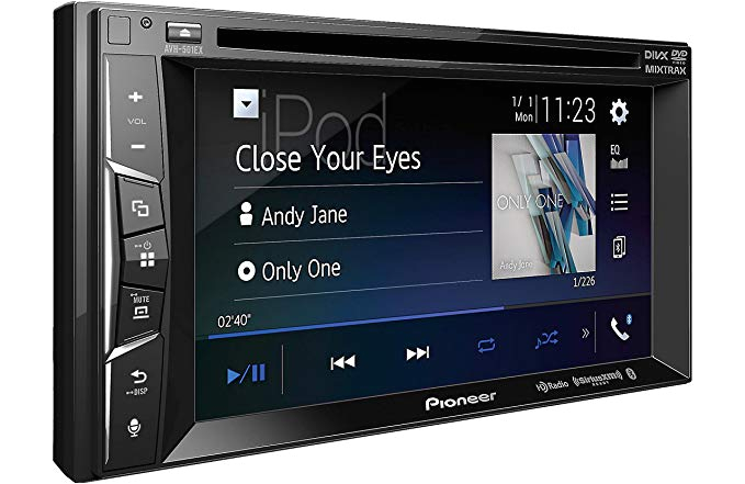 amazon com pioneer avh 501ex 6 2 inch dvd receiver with hd radio and bluetooth car electronics