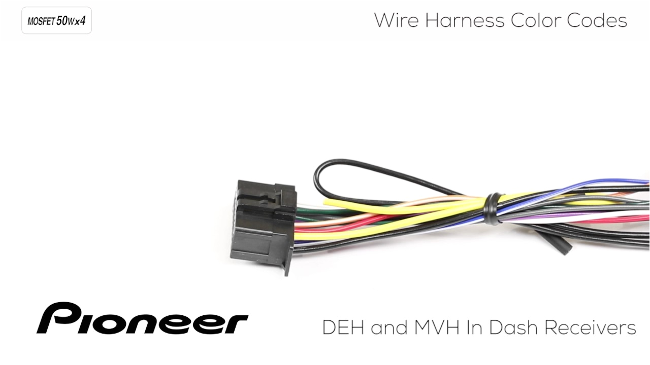 how to understanding pioneer wire harness color codes for deh and pioneer super tuner 3d mosfet 50wx4 wiring diagram pioneer mosfet 50wx4 wiring