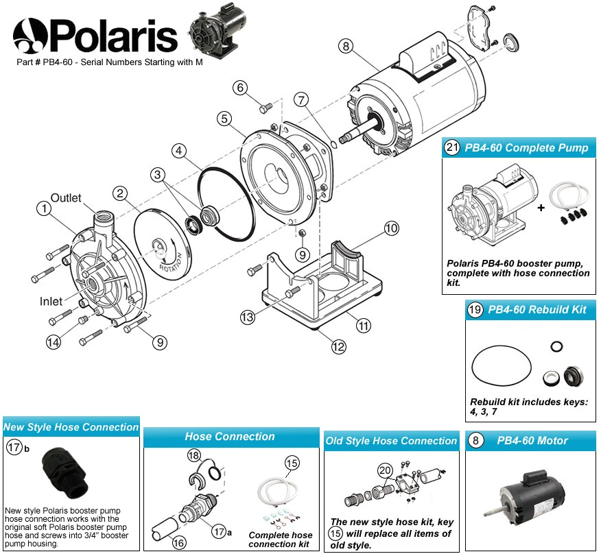 polaris pb4 60 booster pump partspolaris polaris pb4 60 booster pump parts